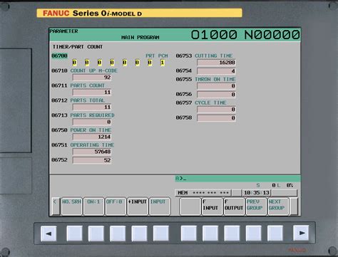 cnc part count parameters|fanuc part counting.